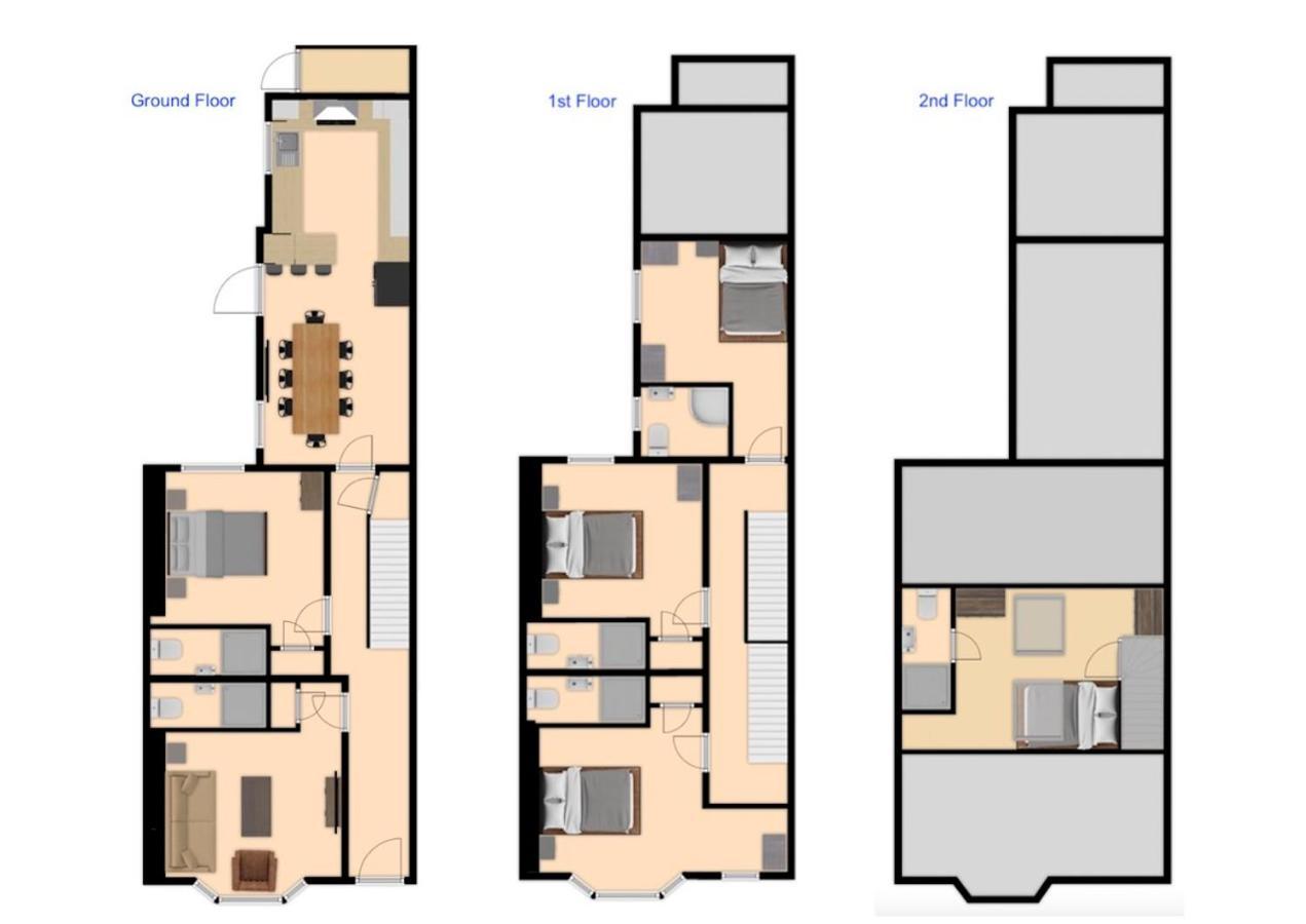 Central 5 Bedroom Townhouse Perfectly Located 2 Mins Walk From The Train Station Τσέστερ Εξωτερικό φωτογραφία